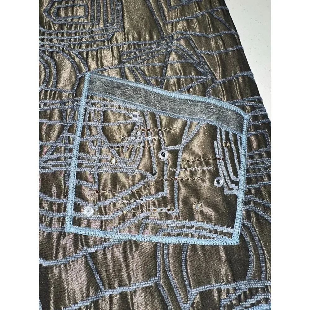 Yak Magik Women’s Jacket Embroidered Embellished Metallic Artsy Boho Nepal M/L - Picture 5 of 16